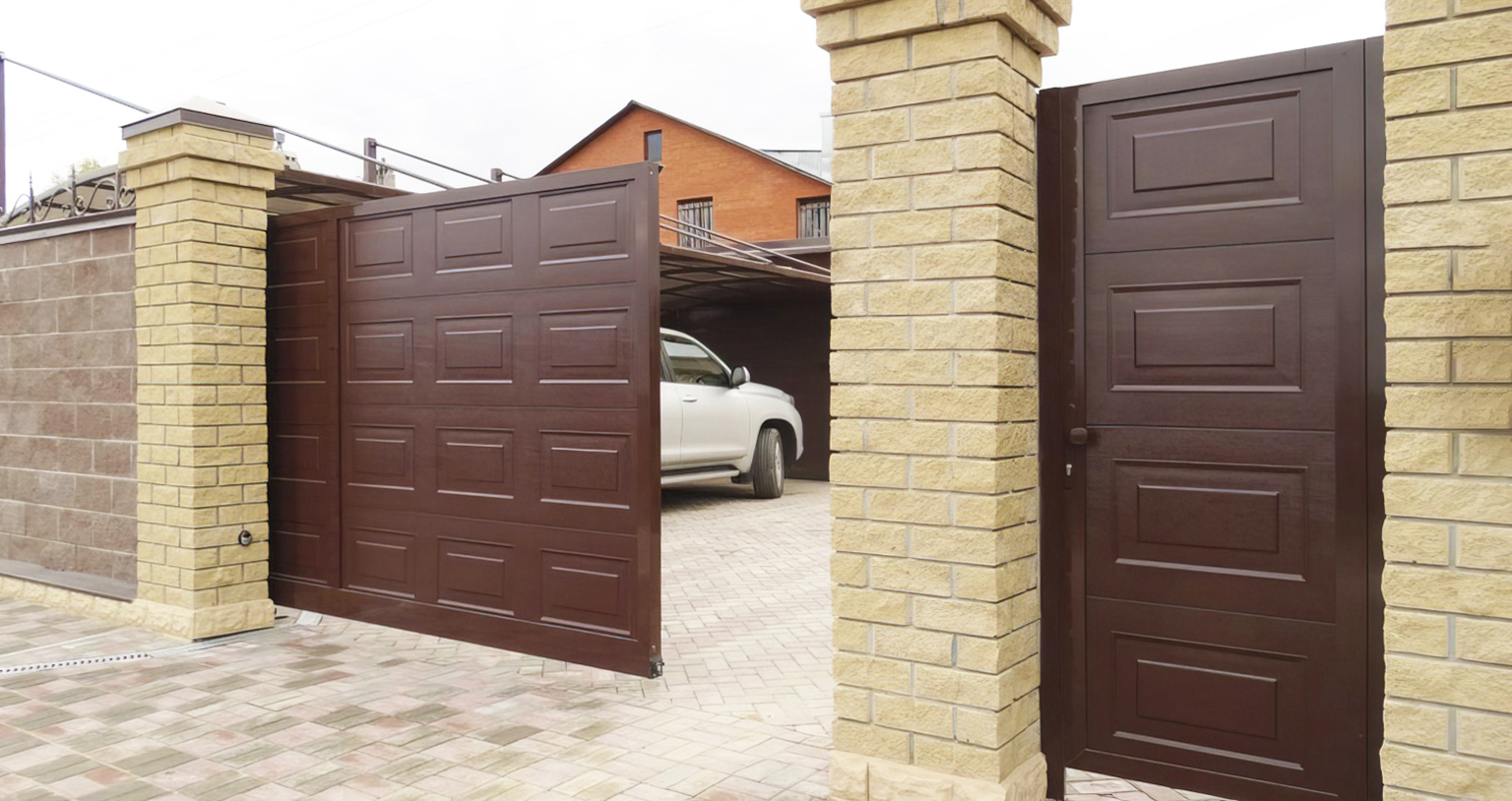 Ворота с калиткой в Динской под ключ