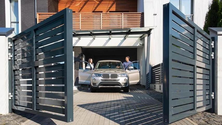 распашные ворота в Динской