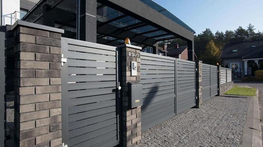 въездные ворота в Динской