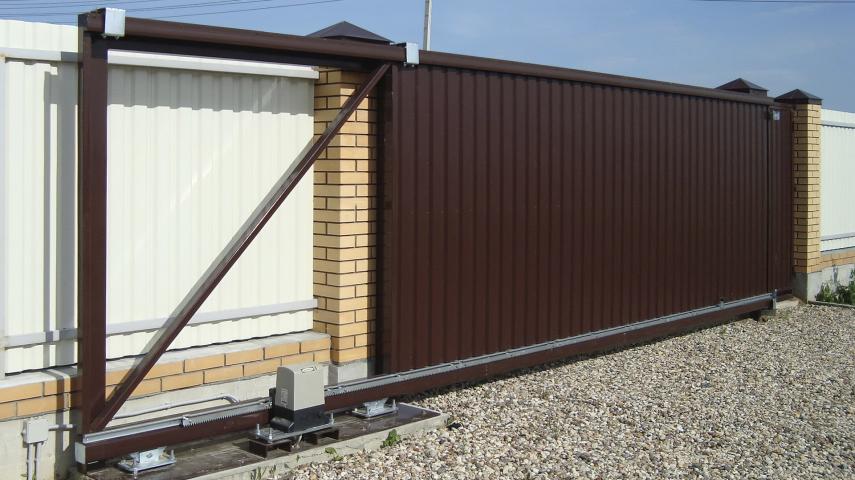 ворота из профлиста в Динской